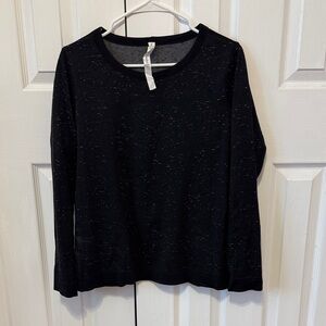 Women’s Lululemon Black Speckled Long Sleeve